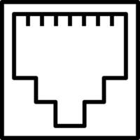 A black and white icon of a computer vector