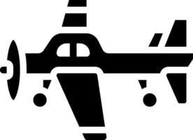 A small airplane icon on a white background vector