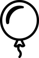A black and white balloon with a white background vector