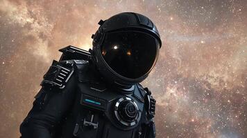 Animation Astronaut in Deep Space, Exploring the Vastness of the Universe. video