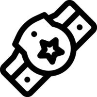 A black and white image of a belt buckle vector