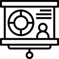 A black and white icon of a projector vector