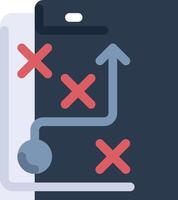 A phone with a game board on it vector