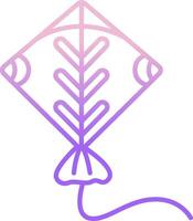 A kite with a fish on it vector
