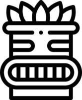 A black and white icon of a mask vector