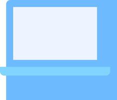A laptop computer with a white screen on it vector