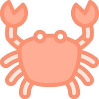 A cartoon crab with two legs and a long tail vector