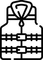 Life vest icon vector