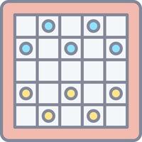 A square with dots on it vector