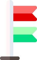 A traffic light with two different colored arrows vector