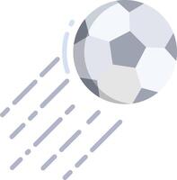 A soccer ball is flying through the air vector
