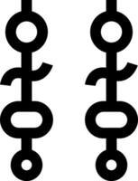 Two symbols that are in the shape of a cross vector