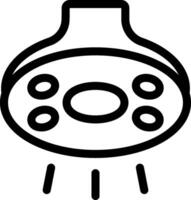 A black and white shower head icon vector