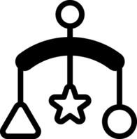 A black and white icon of a star and a triangle vector