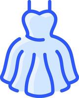 A dress icon on a white background vector