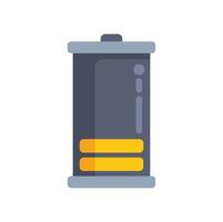 Battery icon showing two bars of charge remaining vector