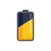 Battery icon showing half charge level indicator symbol vector