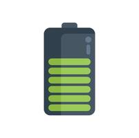 Full battery icon showing accumulator power level vector