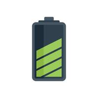 Battery icon showing three bars out of four charged vector
