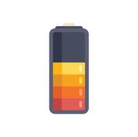 Battery icon showing increasing charge level vector