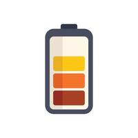 Battery icon showing medium battery level remaining vector