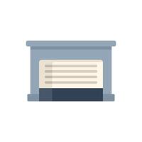 Automatic garage door showing modern style securing building entrance vector