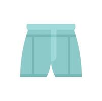 Turquoise boxer shorts with elastic band isolated on white background vector