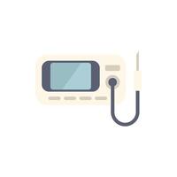 Digital oscilloscope measuring electrical signals in circuit board vector