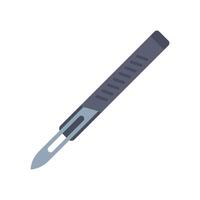 Scalpel lying isolated on white background illustration vector