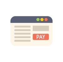 Online payment system showing digital transaction processing vector