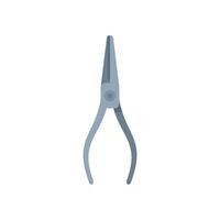 Long nose pliers holding tiny object for detailed work vector