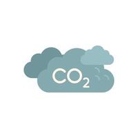 Co2 emission from clouds showing air pollution vector