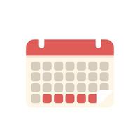 Calendar showing week with marked dates for business meeting or vacation planning vector