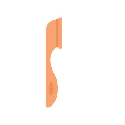 Interdental brush with ergonomic handle for cleaning teeth