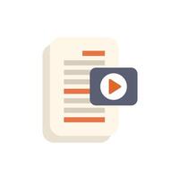 Video file representing digital marketing content strategy plan document vector