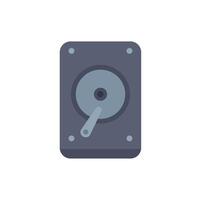 Hard disk drive storing digital information icon illustration vector