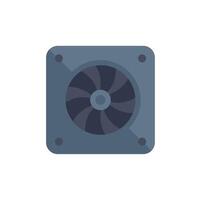 Computer fan cooling system keeping computer hardware cool vector
