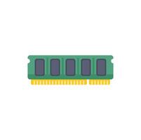 Green ram memory card illustrating computer hardware vector