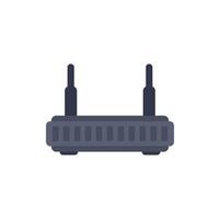 Wifi router providing wireless signal for internet connection vector