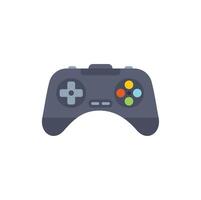 Black gamepad controller featuring colorful buttons for gaming vector