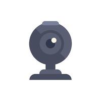 Webcam standing on a desk, streaming video content vector