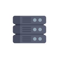 Database server icon showing data storage system vector