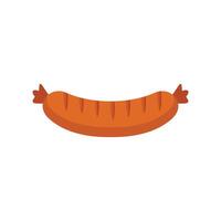 Grilled sausage showing cooking lines illustration vector