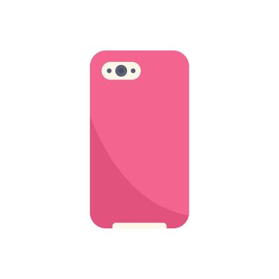 Pink smartphone case protecting mobile phone backside