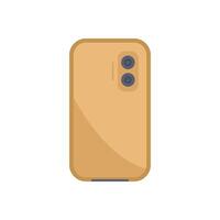Modern smartphone displaying empty screen on white background vector