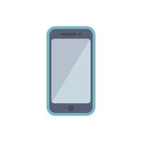 Modern smartphone showing blank screen displaying minimalist design vector
