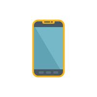 Modern smartphone displaying minimalist design with blank screen vector