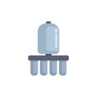 Water dispenser standing on cooler with water bottles purifying and refreshing drink providing clean and safe water vector