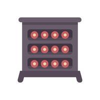Wine cellar storing wine bottles for aging and preservation vector