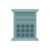Modern building facade with large windows for office center vector
